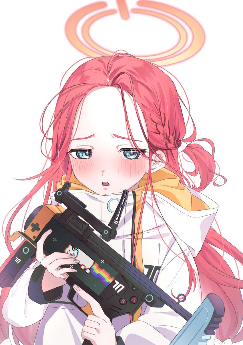 1girl, absurdres, blue_archive, blue_eyes, blush, braid, halo, highres