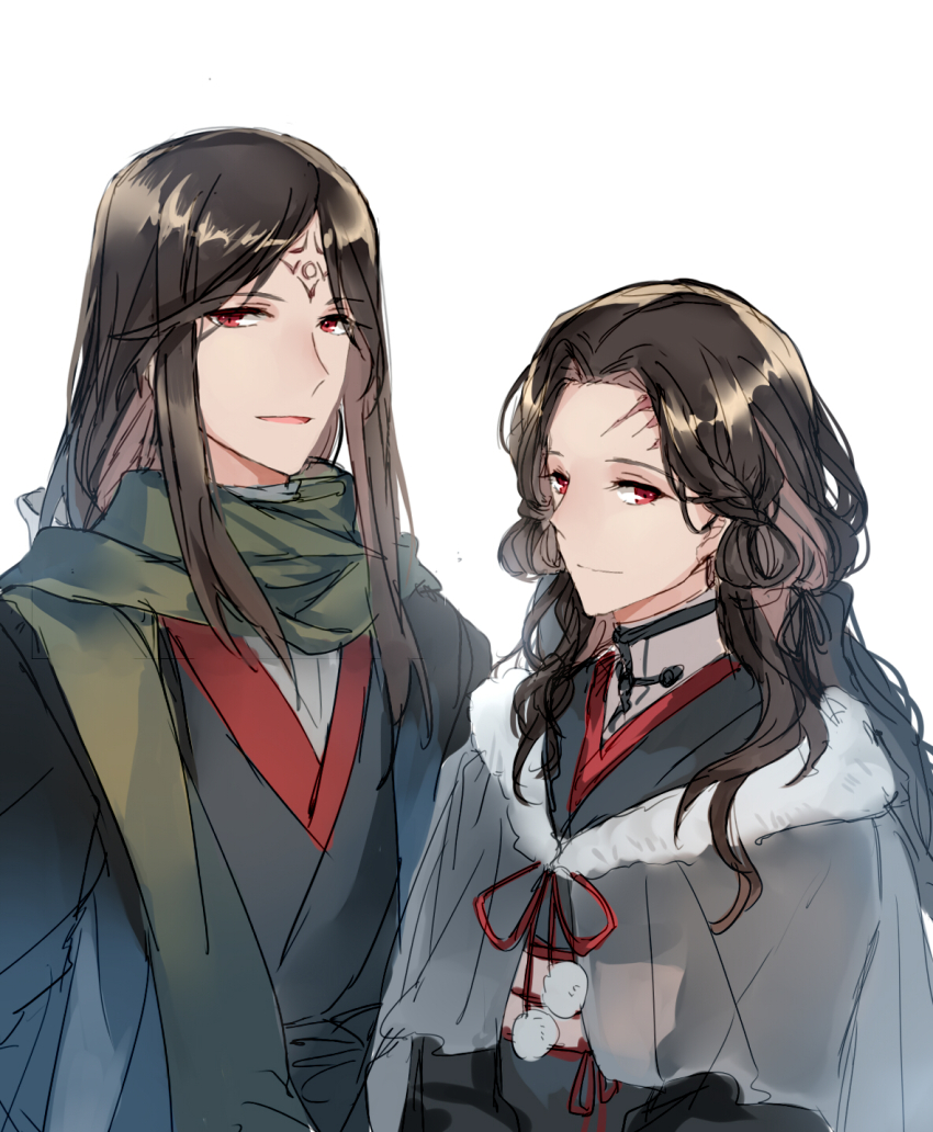 1boy, 1girl, almedha_(fire_emblem), black_hair, brother_and_sister, closed_mouth, fire_emblem, fire_emblem:_path_of_radiance