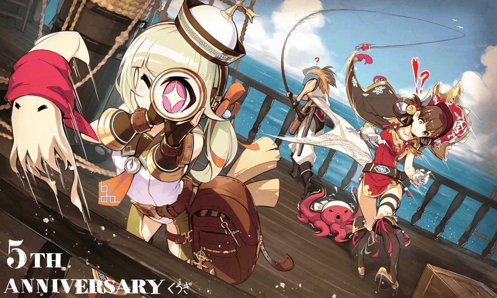 !?, 1boy, 2girls, artist_name, bag, black_cloak, blue_sky, boots