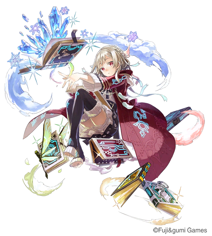 1girl, book, braid, breasts, brown_background, brown_ribbon, chain, character_name