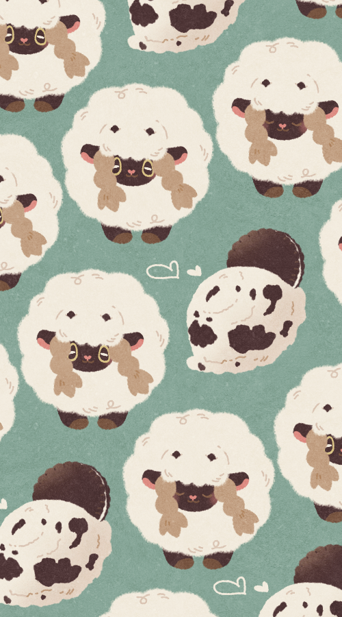 :3, animal_focus, closed_eyes, closed_mouth, cookies_&amp;_cream, food, gen_8_pokemon, grey_background, heart, ice_cream, nintendo, no_humans, oreo, pokemon, pokemon_(creature), satsumapotato, sheep, simple_background, smile, wooloo