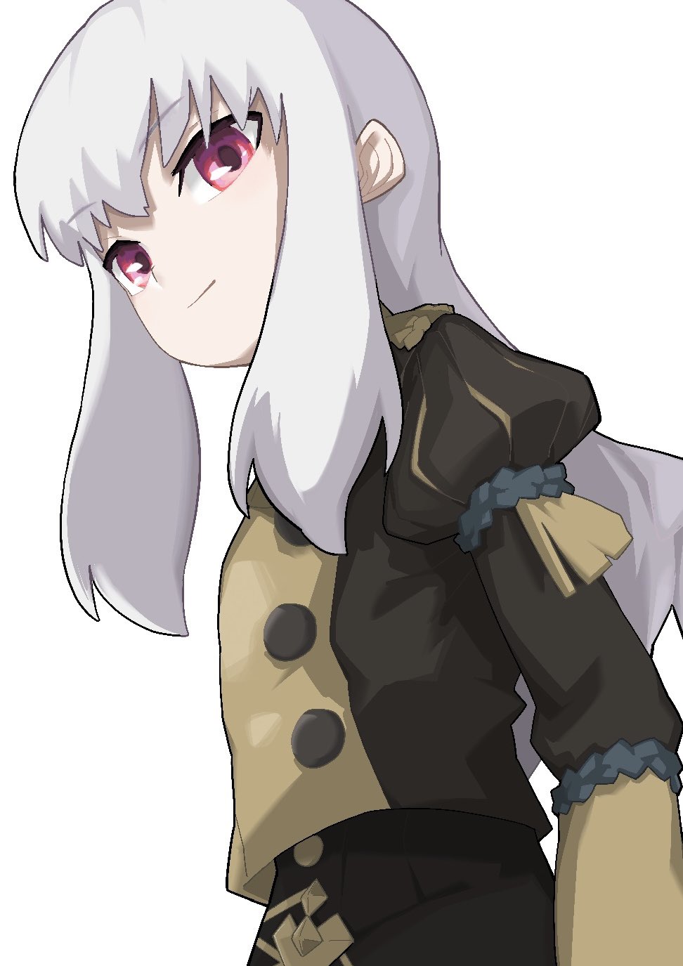 1girl, aaaakunaaaa, arm_out_of_frame, closed_mouth, fire_emblem, fire_emblem:_three_houses, garreg_mach_monastery_uniform, hair_behind_ear