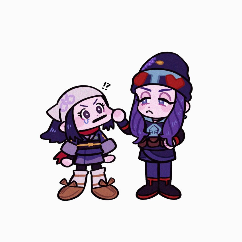 1boy, 1girl, akari_(pokemon), beanie, black_hair, cheek_pull, coat, commentary