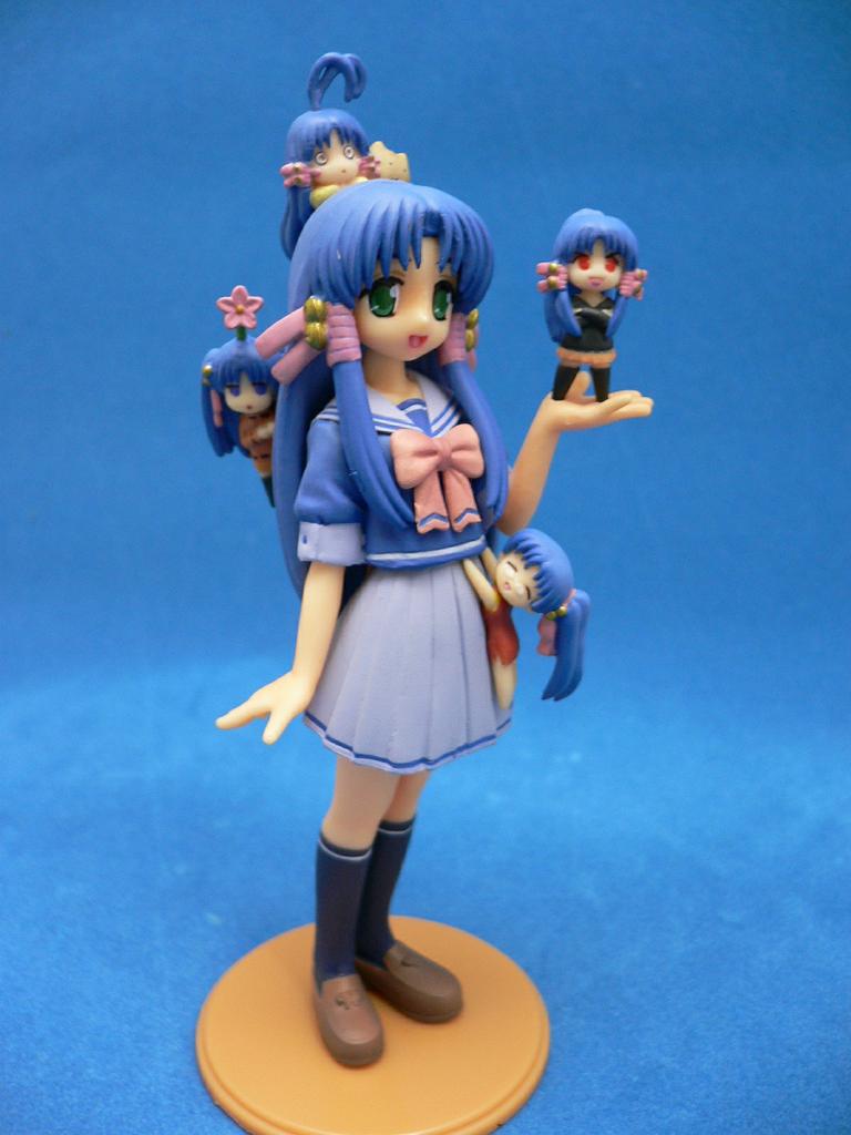 00s, 5girls, akasaka_saki, aoba_kozue, blue_eyes, blue_hair, female_focus, figure