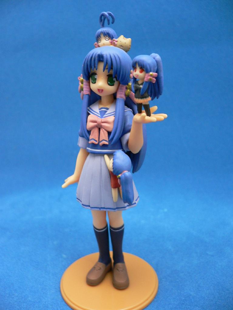 00s, akasaka_saki, aoba_kozue, blue_hair, figure, green_eyes, kanazawa_nanako, loafers