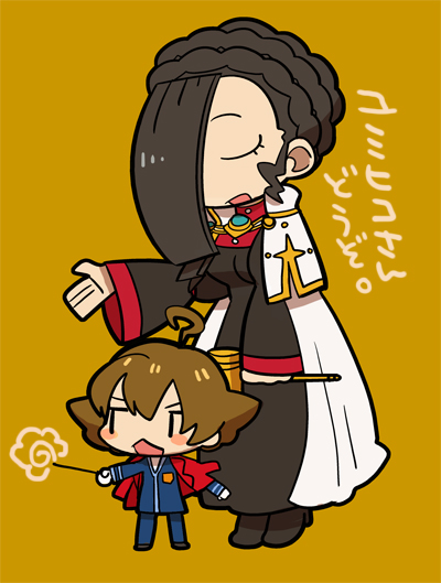 1boy, 1girl, ace_attorney, ace_attorney_investigations, ace_attorney_investigations_2:_prosecutor's_gambit, ahoge, bad_id, bad_pixiv_id