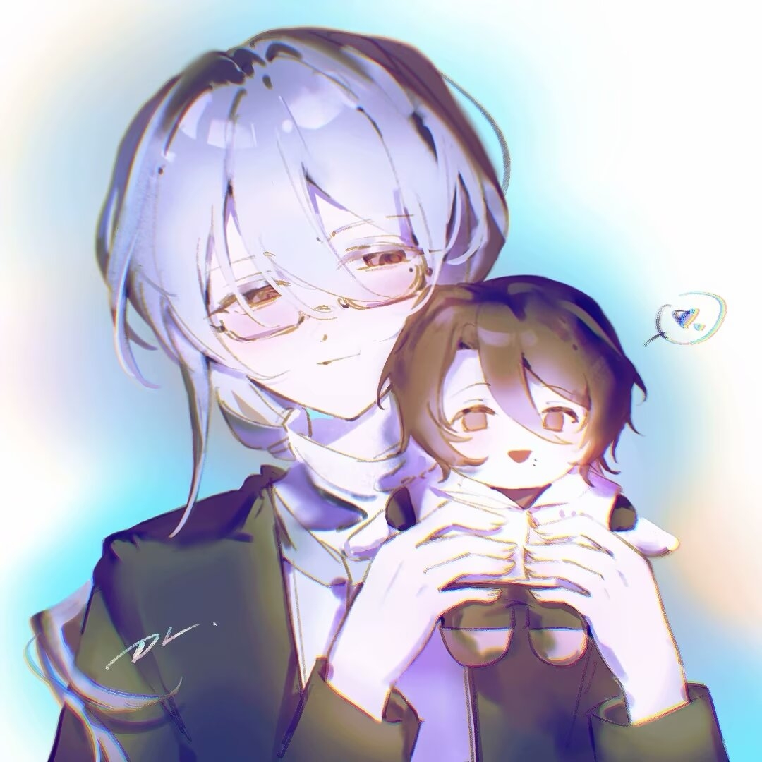 1boy, black_jacket, brown_eyes, character_doll, chinese_commentary, closed_mouth, commentary_request, dl_lanlan