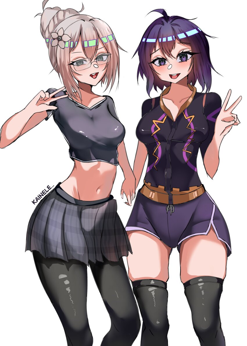 2girls, absurdres, alternate_costume, blush, breasts, female_kana_(fire_emblem), fire_emblem, fire_emblem_heroes