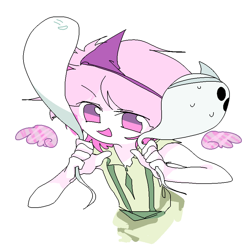 1other, androgynous, angel_wings, bare_arms, bare_shoulders, cartoon_wings, chinese_commentary, collared_dress