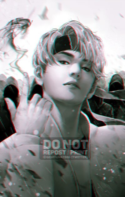 1boy, bangtan_boys, chromatic_aberration, commentary, english_commentary, gehenna1986, greyscale, headband, jacket, k-pop, looking_at_viewer, male_focus, monochrome, real_life, short_hair, solo, upper_body, v_(bts)