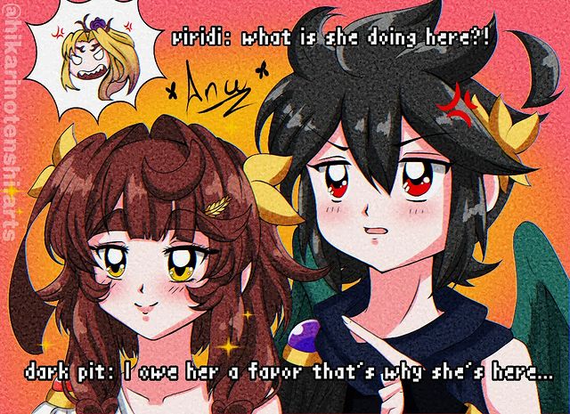 1990s_(style), 1boy, 2girls, ahoge, anger_vein, artist_self-insert, brown_hair, chibi