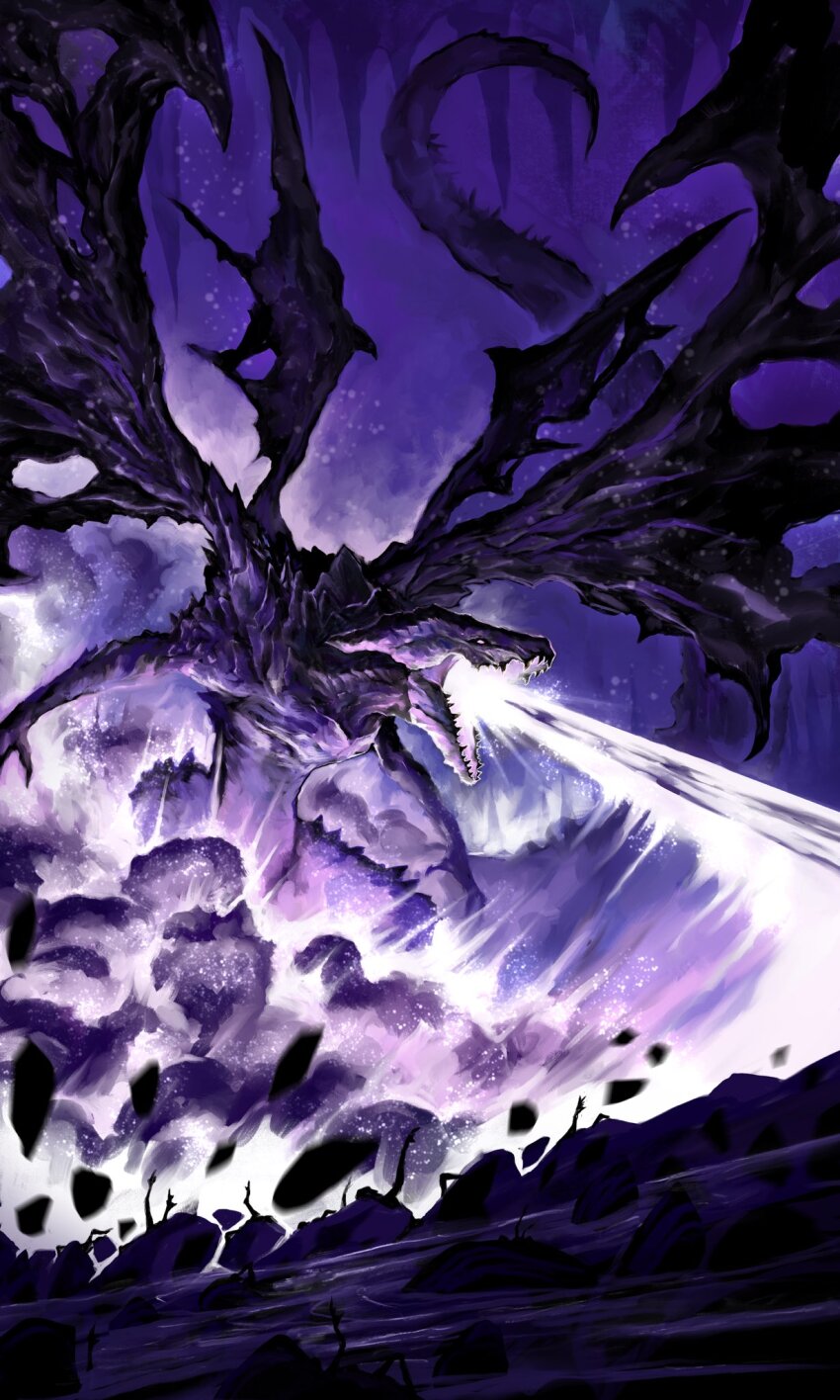 alivewake, dark_souls_(series), dark_souls_iii, darkeater_midir, dragon, dragon_horns, dragon_wings, fantasy