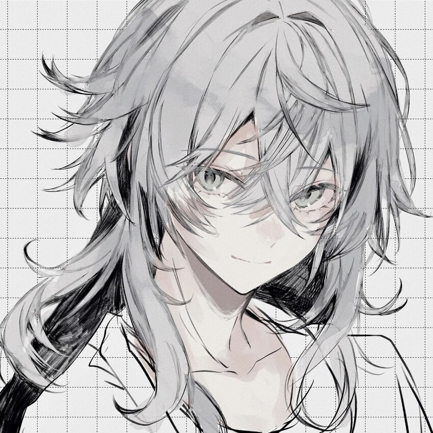 00_gx4, 1boy, highres, long_hair, looking_at_viewer, non-web_source, original, portrait