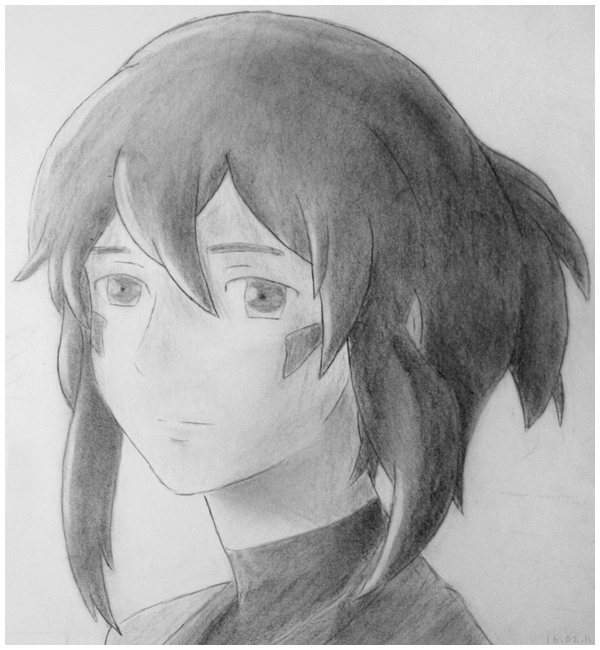 00s, bounen_no_xam'd, graphite_(medium), monochrome, nakiami, sketch, supersonicdarky, traditional_media