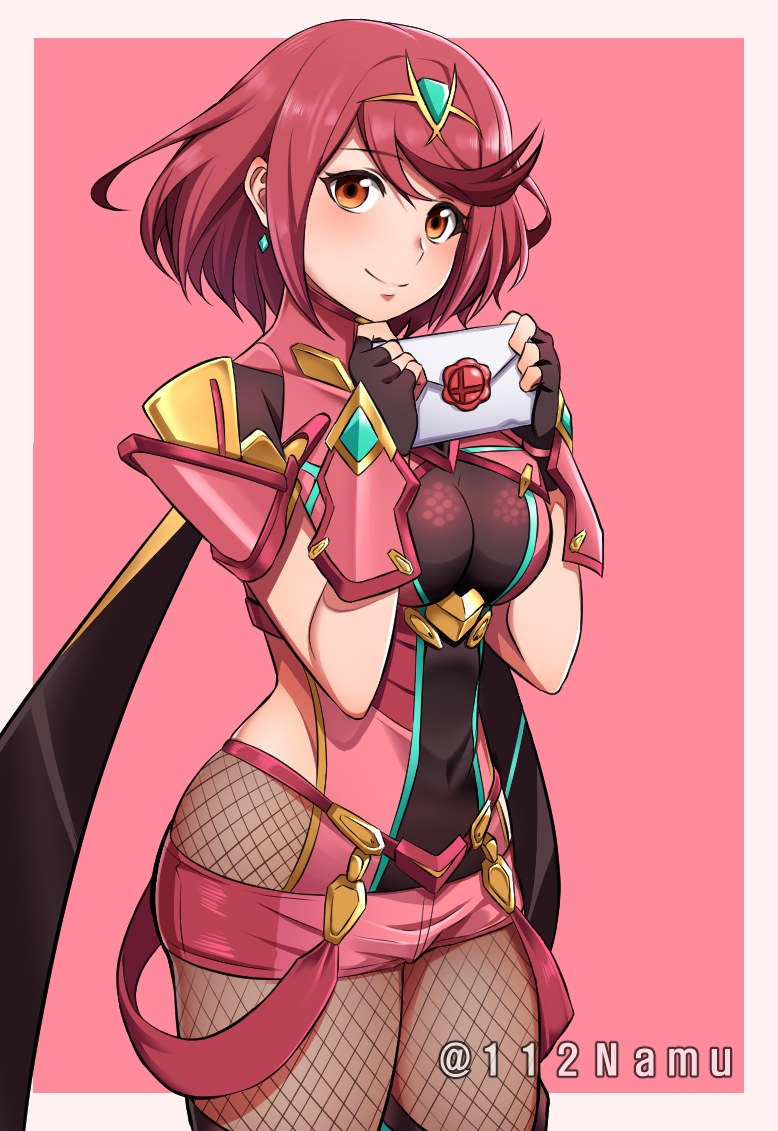 1girl, bob_cut, breasts, cowboy_shot, earrings, fingerless_gloves, fishnet_pantyhose, fishnets