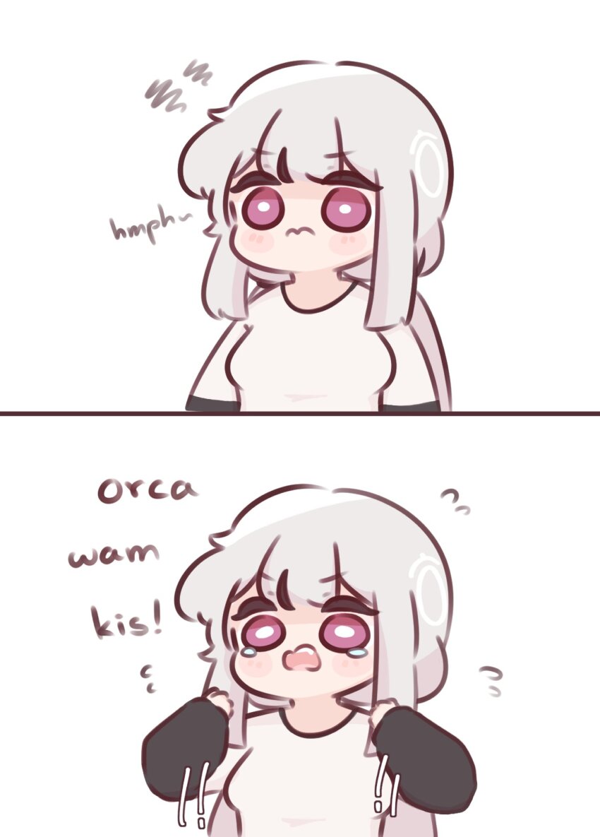 1girl, artist_self-insert, breasts, chibi, chonkyorca, closed_mouth, commentary, english_text