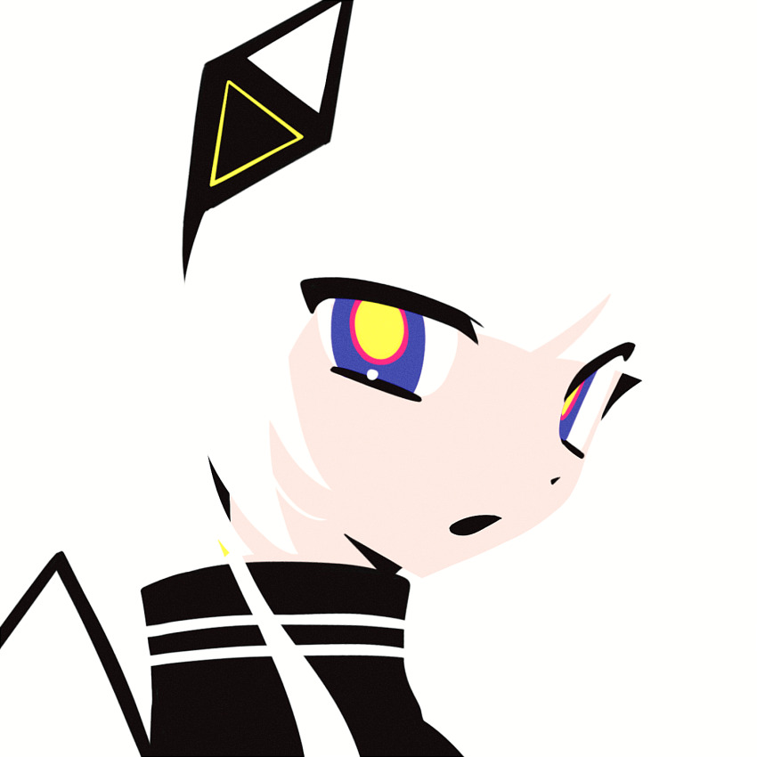 1girl, black_shirt, blending, blue_eyes, cevio, chinese_commentary, commentary_request, diamond_hair_ornament