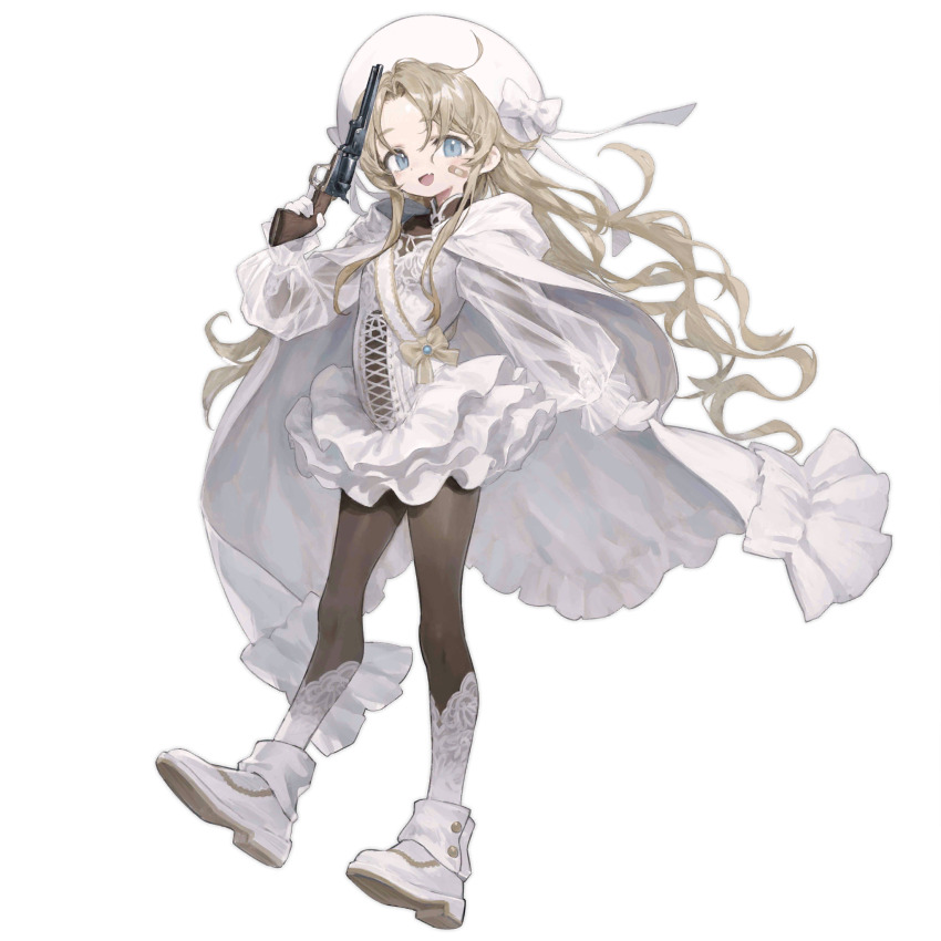 1girl, bandaid, bandaid_on_cheek, bandaid_on_face, blonde_hair, blue_eyes, bodystocking, bow