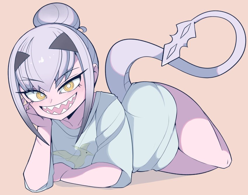 1girl, dinosaur, dragon_girl, dragon_tail, fate/grand_order, fate_(series), hair_bun, highres