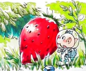 1boy, akira_(8877ice), alph_(pikmin), backpack, bag, large_nose, black_eyes, blue_bag