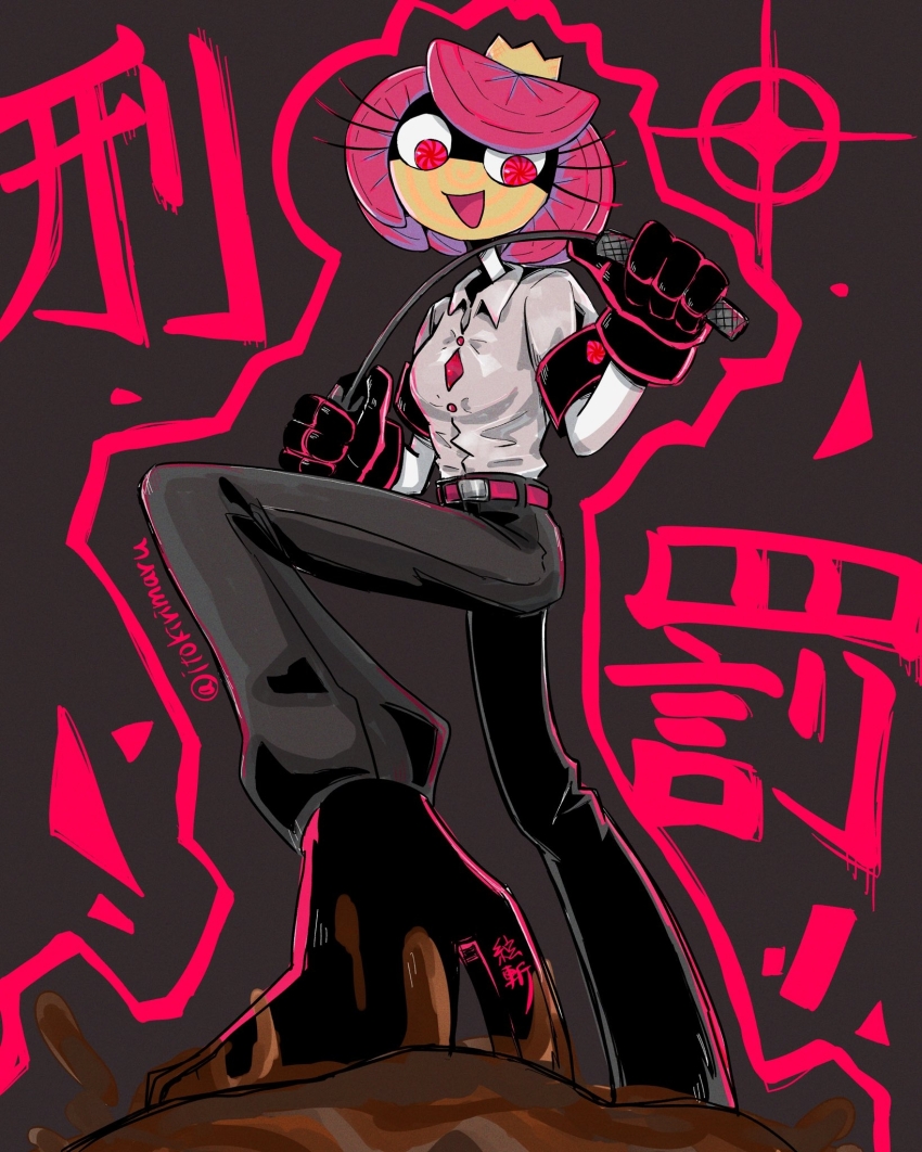 1girl, boots, candy_girl, crown, dirty_footwear, glitch_productions, gloves, high_heel_boots