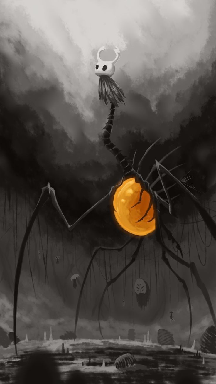 bodies, bug, darkness, deception, highres, hollow_knight, infection, nosk_(hollow_knight)