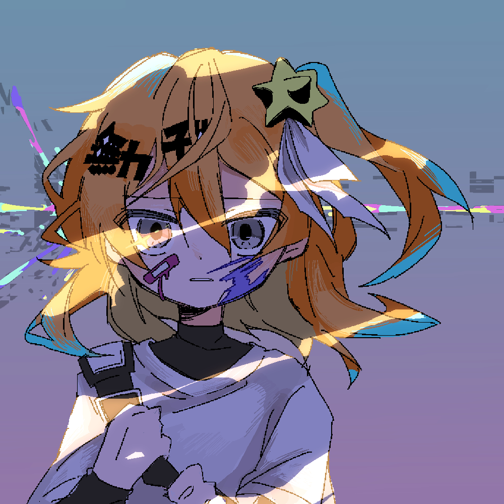 1girl, a.i._voice, adachi_rei, alternate_costume, alternate_eye_color, bandaid, bandaid_on_cheek, bandaid_on_face