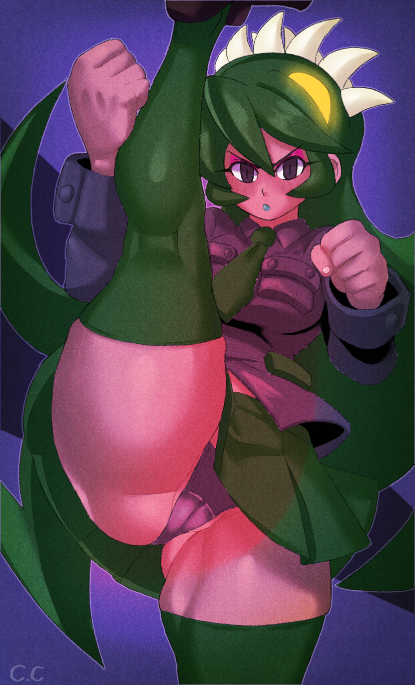 1girl, blush, brown_eyes, champchidi, clenched_hands, cowboy_shot, dark-skinned_female, dark_skin