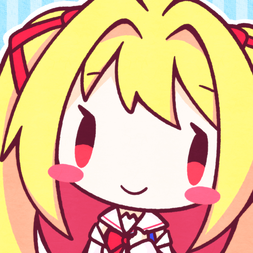 1girl, blush_stickers, chibi, chibi_only, commentary, heimwelt, highres, irotoridori_no_sekai