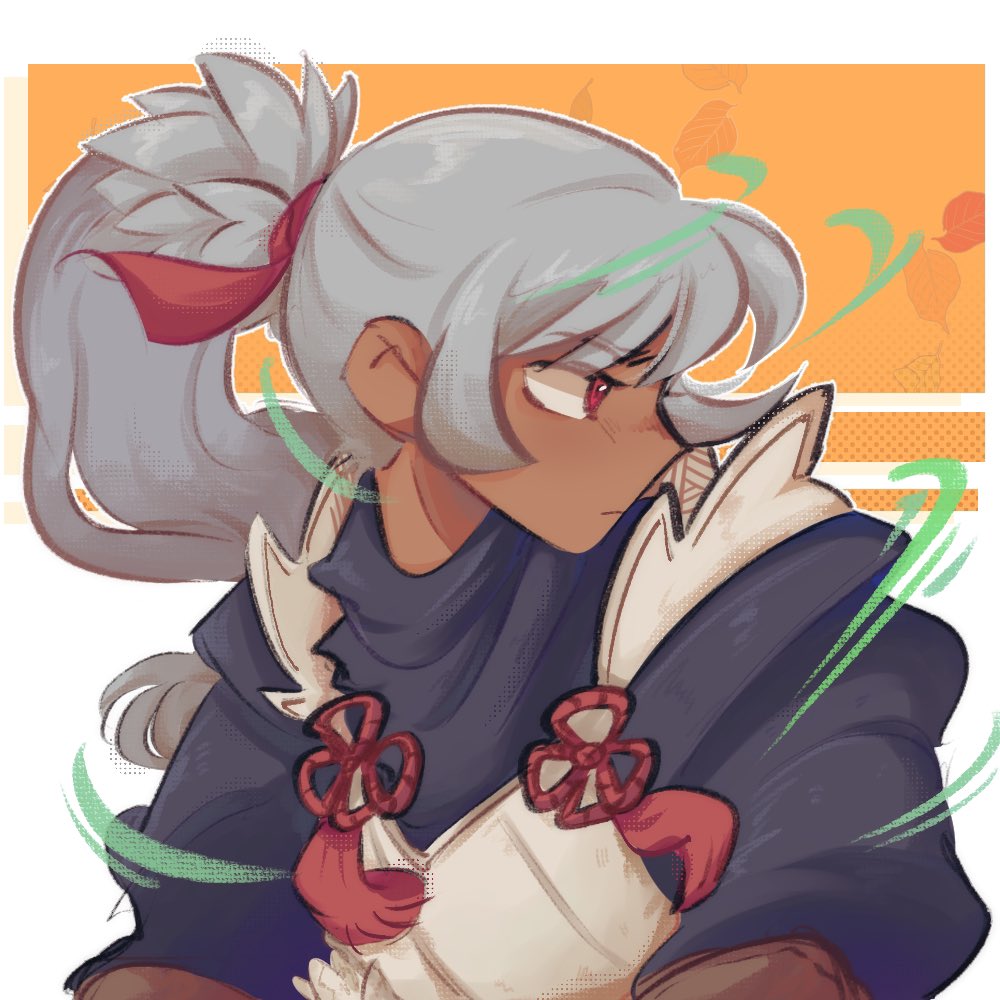 1boy, alternate_skin_color, androgynous, closed_mouth, commentary, dark-skinned_male, dark_skin, english_commentary