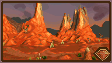 artist_logo, border, brown_border, cloud, desert, gradient_sky, grey_border, grey_sky