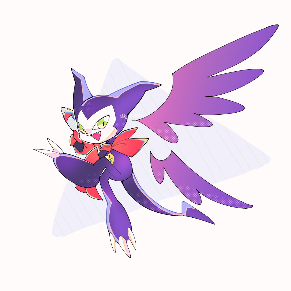 bandana, digimon, digimon_(creature), fewer_digits, full_body, gloves, green_eyes, holding_toy_gun