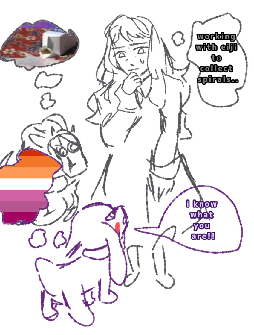 1girl, bakumon, digimon, digimon_rearise, dog, english_text, highres, holy_ring