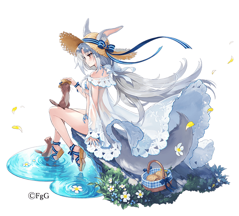 1girl, animal_ears, ayappe_taicho, bikini, reference_sheet, closed_mouth, collarbone, floating_hair