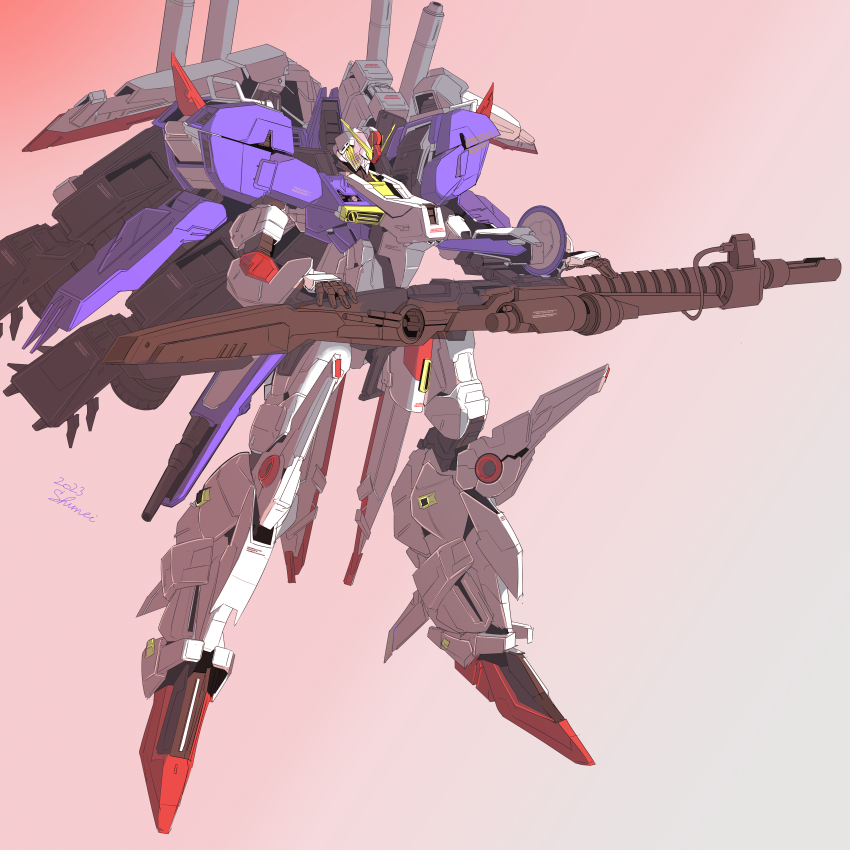 2023, absurdres, beam_cannon, cable, commentary_request, dated, earth_federation, ex-s_gundam