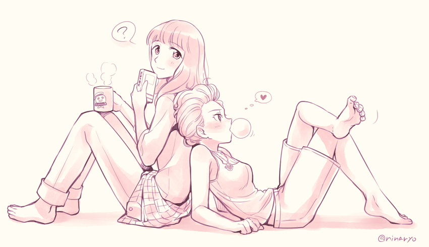 2girls, barefoot, breasts, couple, erin_gilbert, ghostbusters, ghostbusters_(2016), jillian_holtzmann