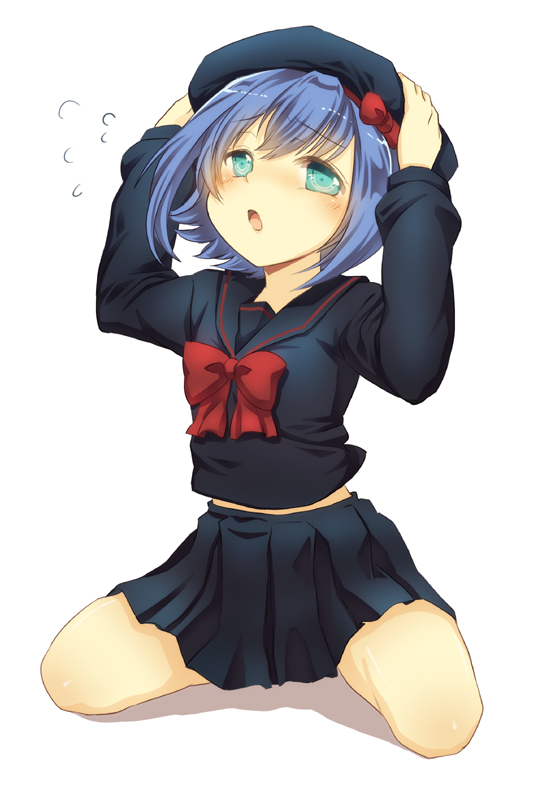 10s, 1boy, blue_eyes, blue_hair, blush, bow, cardfight!!_vanguard, crossdressing