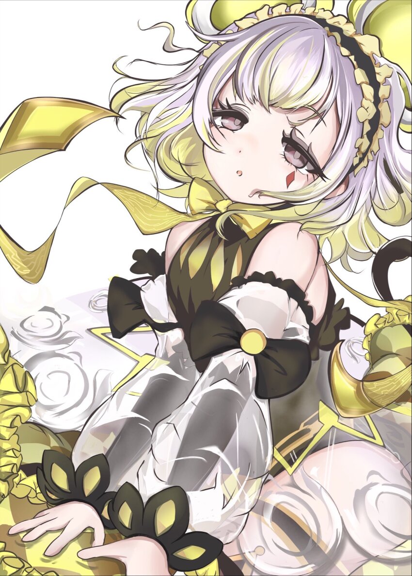 1girl, :o, animal_ears, black_hairband, black_leotard, blonde_hair, brown_eyes, commentary_request