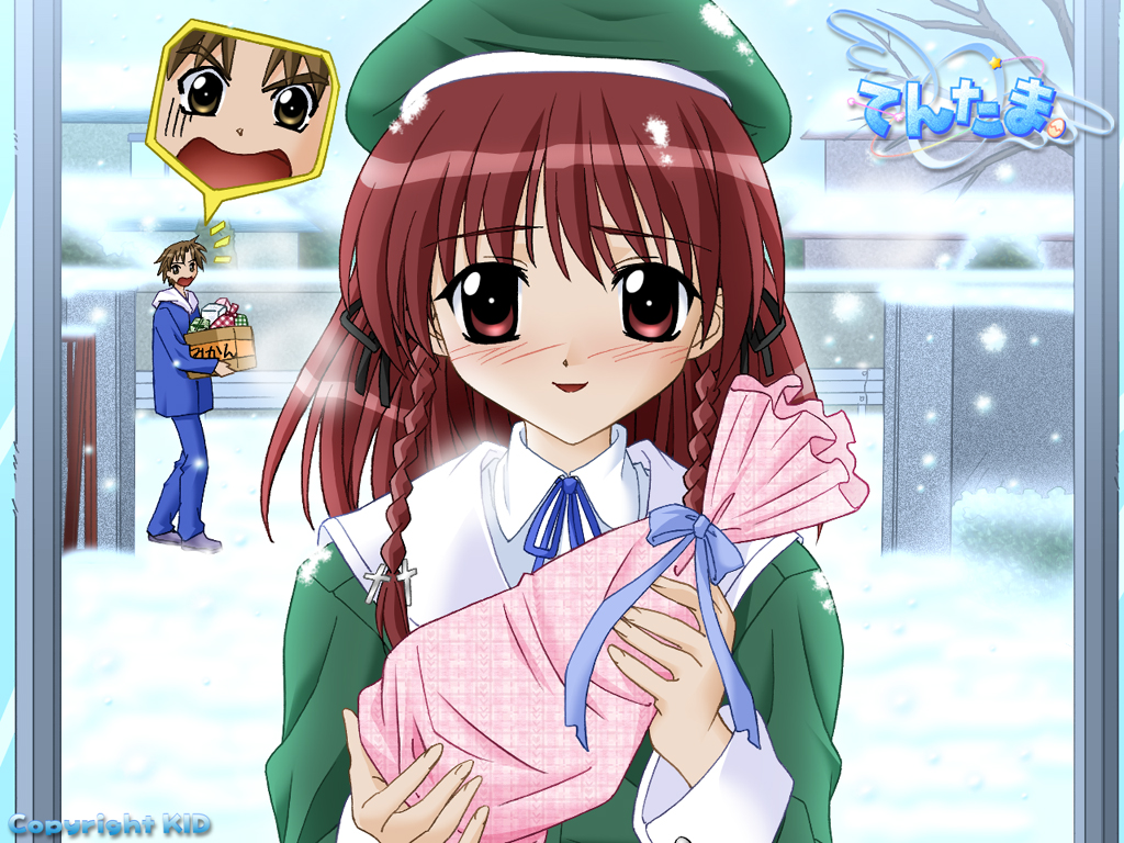 1boy, 1girl, 2000s_(style), aizawa_takashi, aqua_ribbon, archived_source, arrow_(projectile), bag