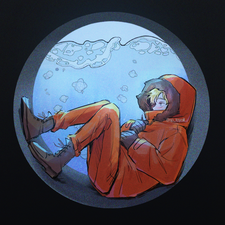 1boy, black_background, blonde_hair, coat, fur-trimmed_coat, fur_trim, gloves, hashtag-only_commentary