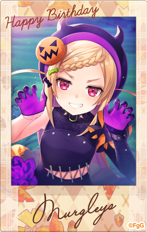 1girl, blonde_hair, braid, character_name, collar, colored_inner_hair, commentary_request, flower