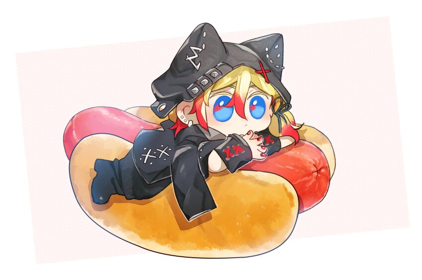 1boy, axel_syrios, axel_syrios_(2nd_costume), blonde_hair, blue_eyes, braid, chibi, chibi_only
