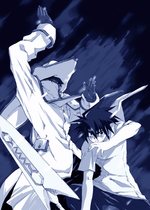 00s, busou_renkin, captain_bravo, monochrome, mutou_kazuki, sketch