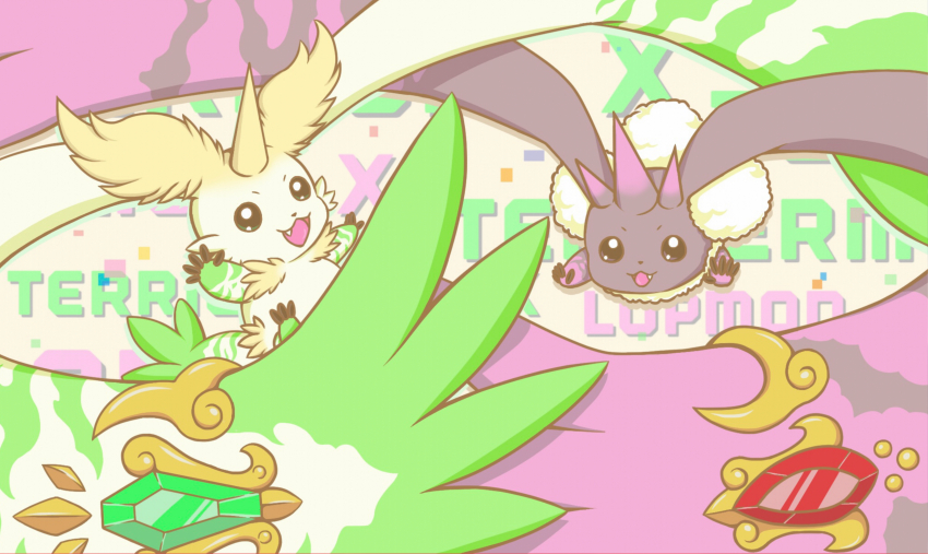 absurdres, digimon, fang, highres, horns, long_ears, lopmon, lopmon_x-antibody