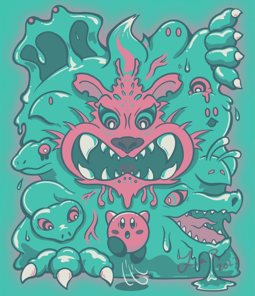 2023, blush_stickers, chimera, claws, featherofmetis, fecto_forgo, fecto_forgo_(monster), highres