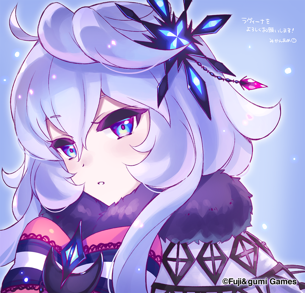 1girl, :o, ahoge, artist_name, blue_eyes, blue_hair, bow, commentary_request