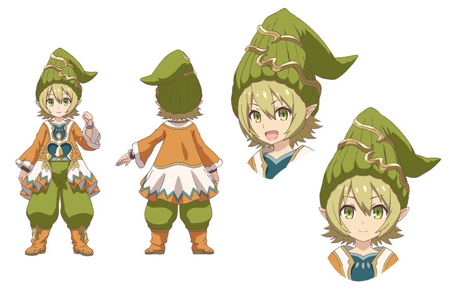 1boy, baggy_pants, blonde_hair, reference_sheet, dwarf, dwarf_(grimms_notes), green_eyes, grimms_notes