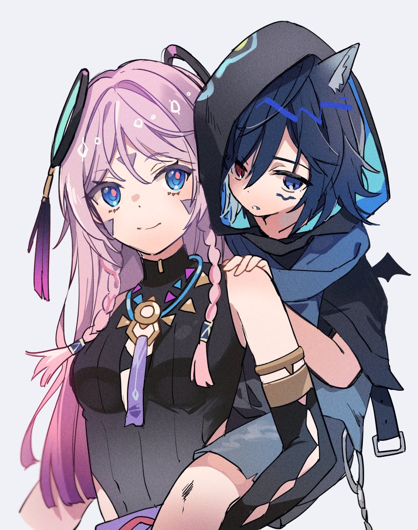 1boy, 1girl, aged_down, animal_ear_fluff, animal_ears, black_gloves, black_jacket, black_leotard