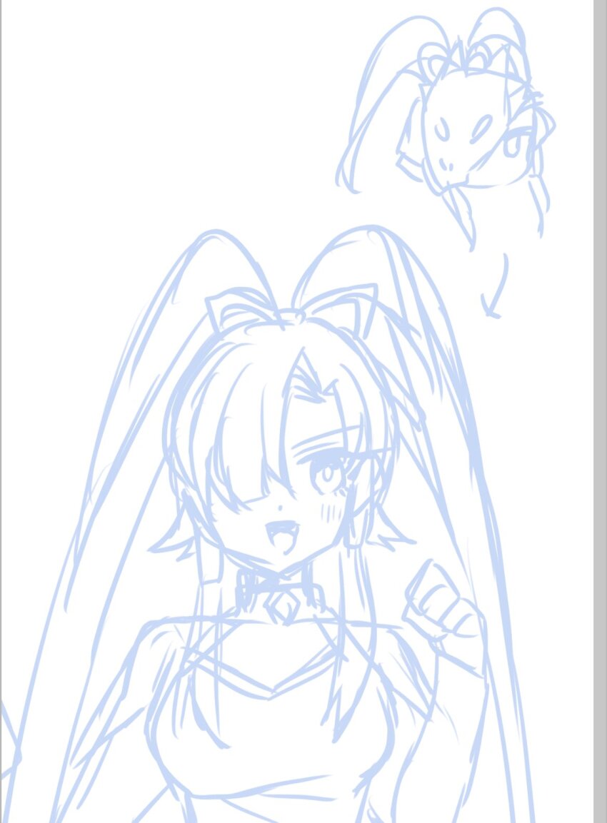 1girl, breasts, chibi, face_reveal, female_focus, happy, helmet, highres