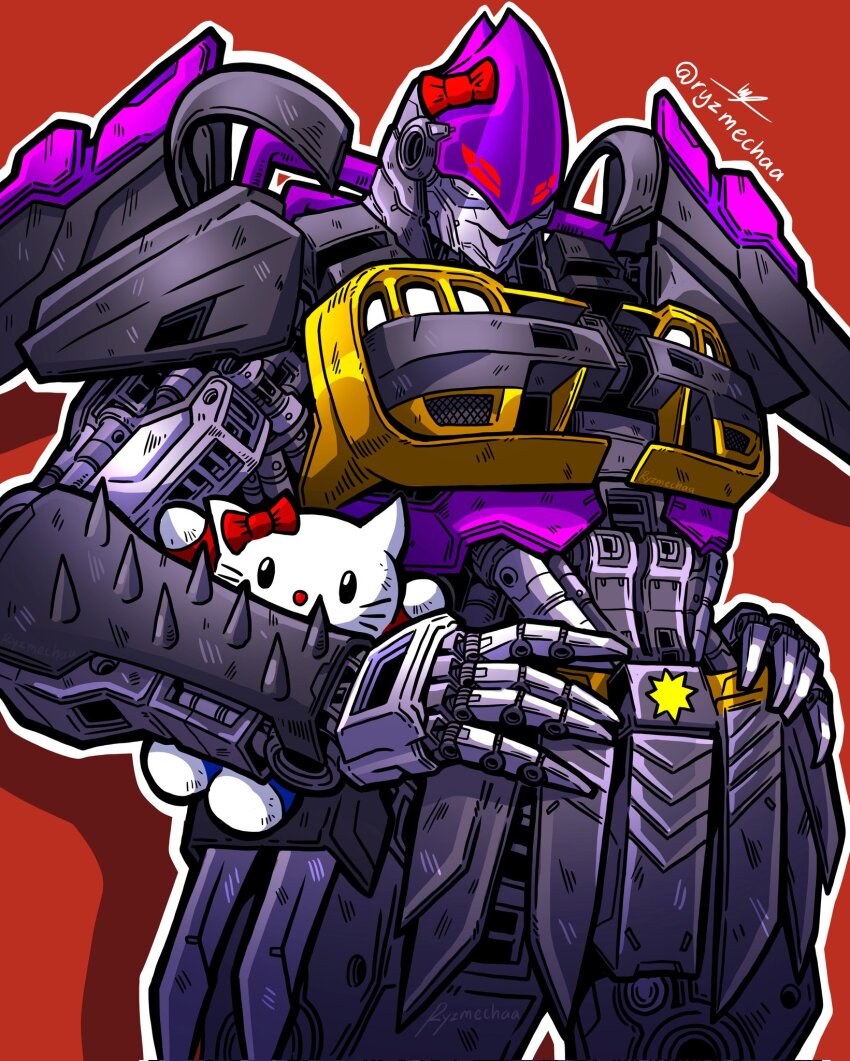 1girl, hand_on_own_hip, highres, humanoid_robot, mechanical_wings, nightbird_(transformers), nissan_skyline, nissan_skyline_r33